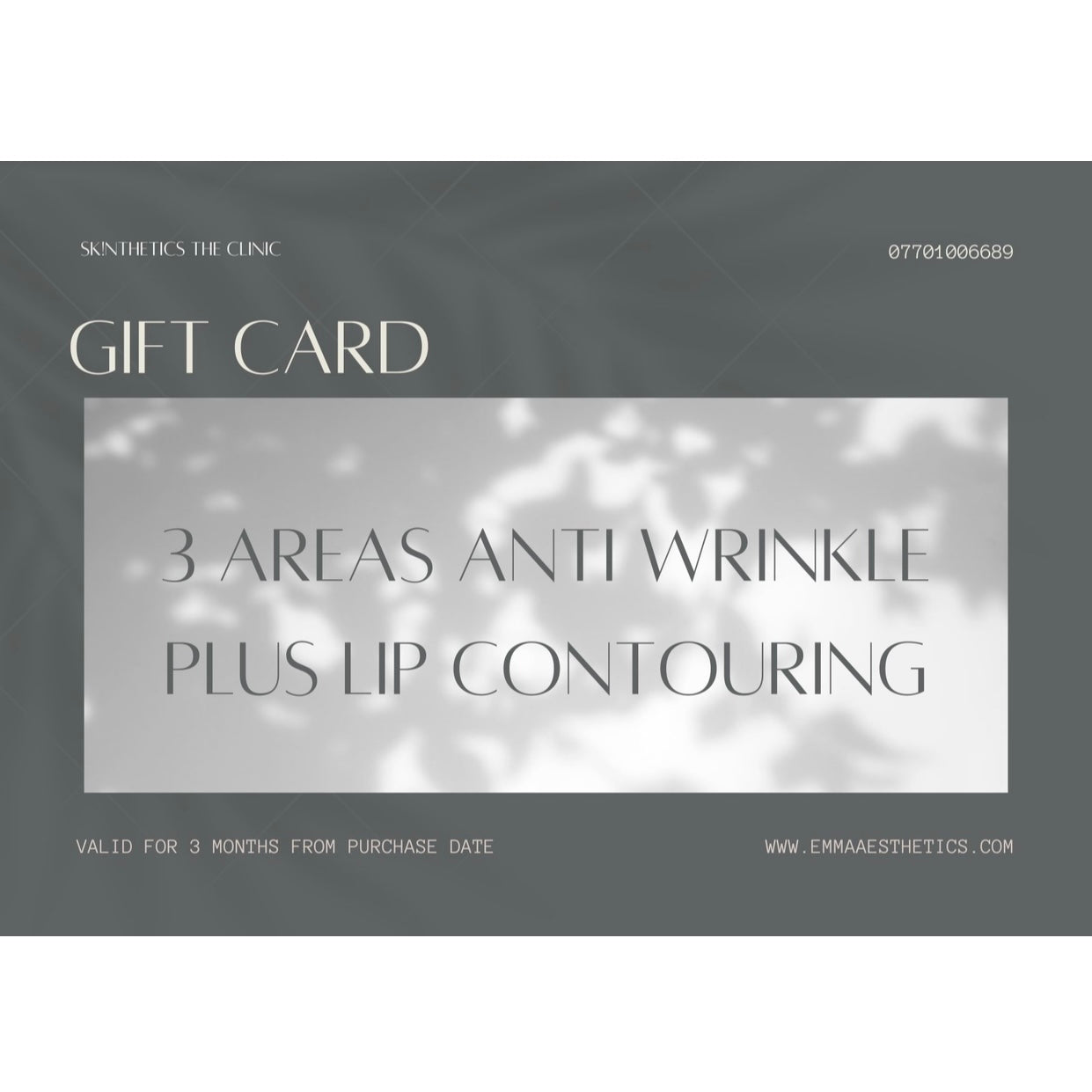 3 Areas of Anti Wrinkle plus Lip Contouring